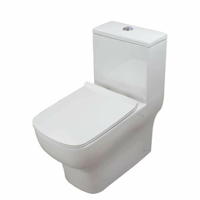 Transolid Cleveland 1-Piece Elongated Vitreous China Dual Flush 1.28/0.8 GPF Toilet With Toilet Seat in White TBTS-2415-01