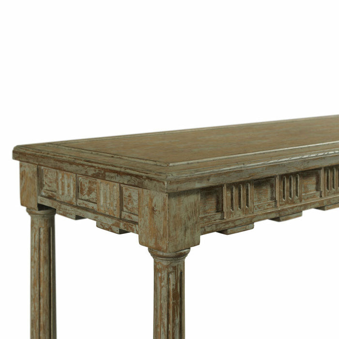 Woodbridge Furniture 80”W x 36”H Stetson Console Seaside Finish 3136-40