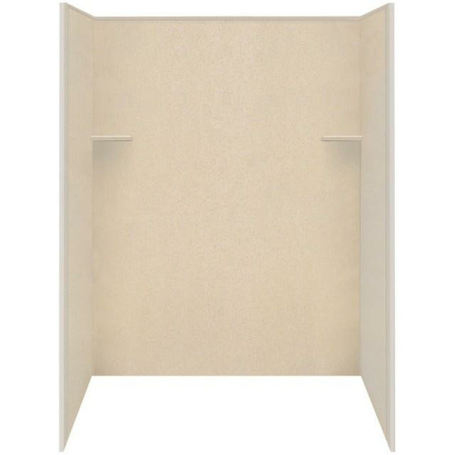 Transolid Studio Solid Surface 63-1/2x37-3/4x72" Shower Wall Surround RBE6387