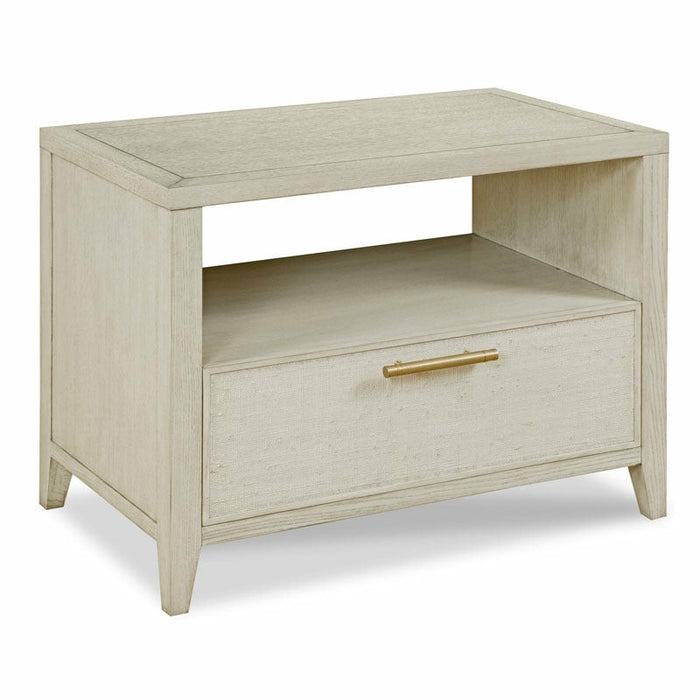 Woodbridge Furniture 36”W x 28.5"H Ariel Bedside Chest Luna Finish 4063-07