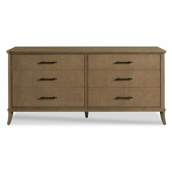 Woodbridge Furniture 72”W x 34"H Davis Double Dresser Vintage Finish 4077-09