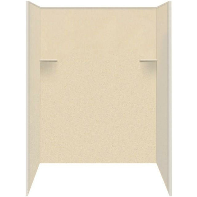 Transolid Studio Solid Surface 63-1/2x37-3/4x72" Shower Wall Surround RBE6387