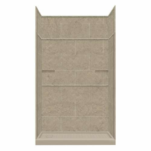 Transolid Studio Solid Surface 60-In X 96-In Alcove Shower Kit with Extension RKWFX6027