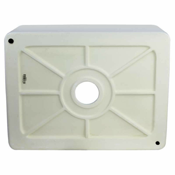 Transolid Porter 24in X 18in Undermount Single Bowl Farmhouse Fireclay Kitchen Sink White FUSB241810