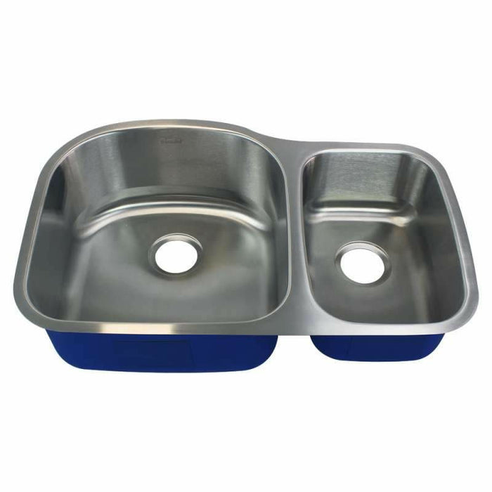 Transolid Meridian Stainless Steel 32-in Undermount Kitchen Sink Kit K-MUDD32219