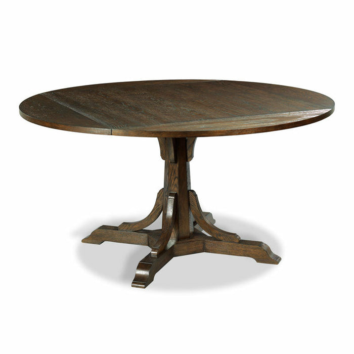 Woodbridge Furniture 42”W x 30”H Craftsman Dining Table Square to Round Adjustment Tobacco Finish 5056-04