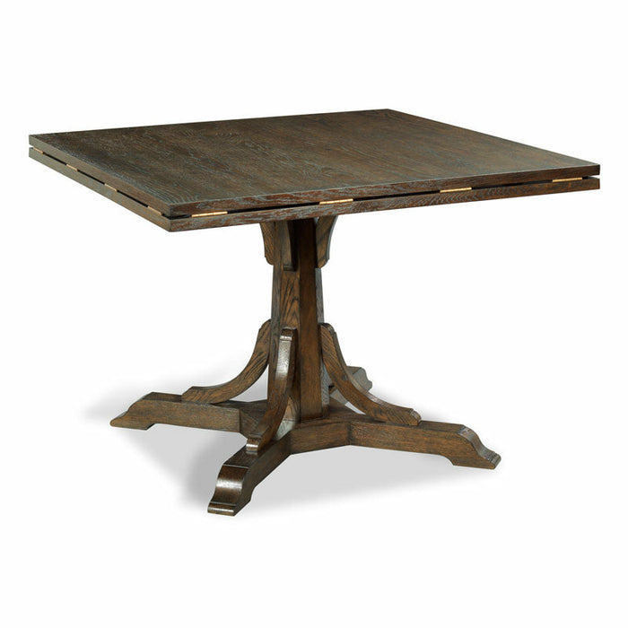 Woodbridge Furniture 42”W x 30”H Craftsman Dining Table Square to Round Adjustment Tobacco Finish 5056-04