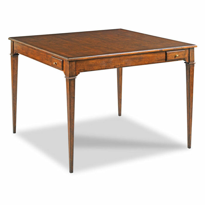 Woodbridge Furniture 40”W x 30.5"H Square Marseille Game Table Bordeaux Finish 5072-10