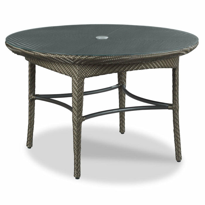 Woodbridge Furniture 48”W x 30"H Marigot Outdoor Café Table Espresso Finish O-5074-70