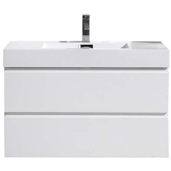 Moreno Bath ﻿Fortune 36 Inch Wall Mounted Bath Vanity With Single Reinforced Acrylic Sink MOF36