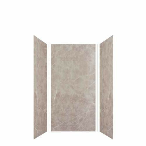 Transolid Expressions 36-In X 36-In X 72-In Glue To Wall Shower Wall Kit EWK363672