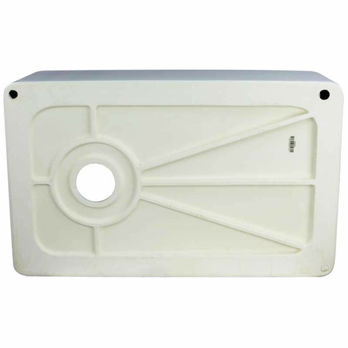 Transolid Porter Undermount Single Bowl Farmhouse Fireclay Kitchen Sink in White FUSS3