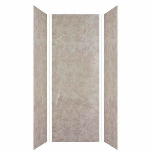 Transolid Expressions 36-In X 36-In X 96-In Glue To Wall Shower Wall Kit EWK363696