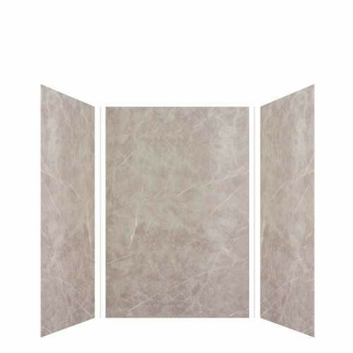 Transolid Expressions 48-In X 48-In X 72-In Glue To Wall Shower Wall Kit EWK484872