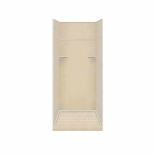 Transolid Studio 36-In X 36-In X 99-In Solid Surface Alcove Shower Kit with Extension RKWFX3667