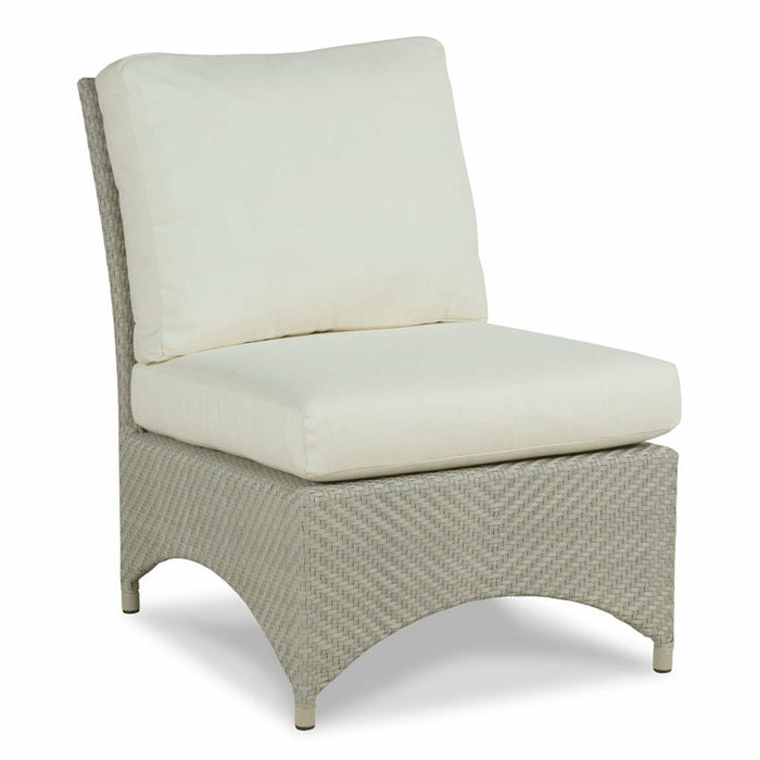 Woodbridge Furniture 25.5”W x 36.5”H Ventana Outdoor Bunching Chair Floral Gray Finish O-7288-71