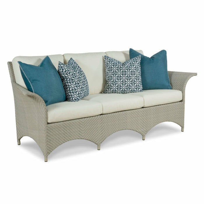 Woodbridge Furniture 88”W x 36.5”H Ventana Outdoor Sofa Floral Gray Finish O-7290-71