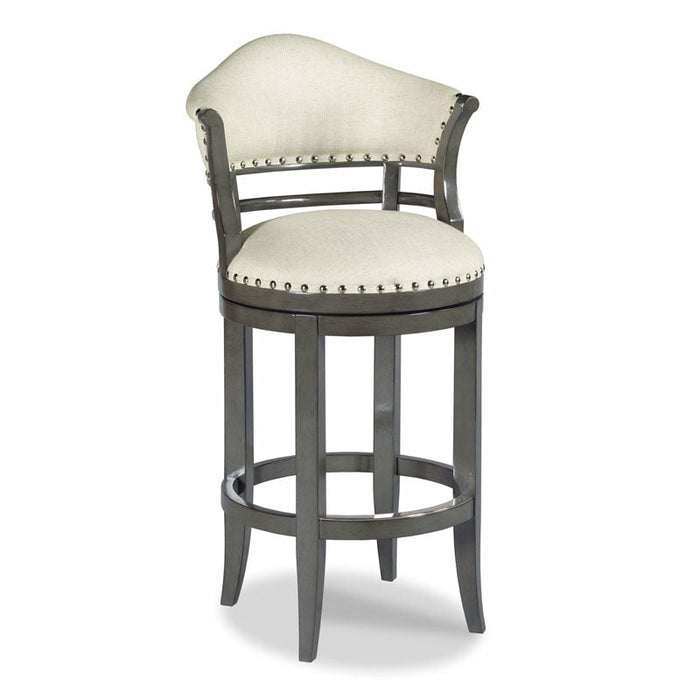 Woodbridge Furniture 23”W x 44.75"H Potomac Bar Stool Charcoal Finish 7528-63