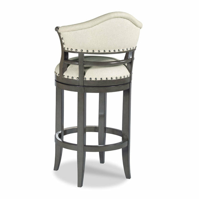 Woodbridge Furniture 23”W x 44.75"H Potomac Bar Stool Charcoal Finish 7528-63