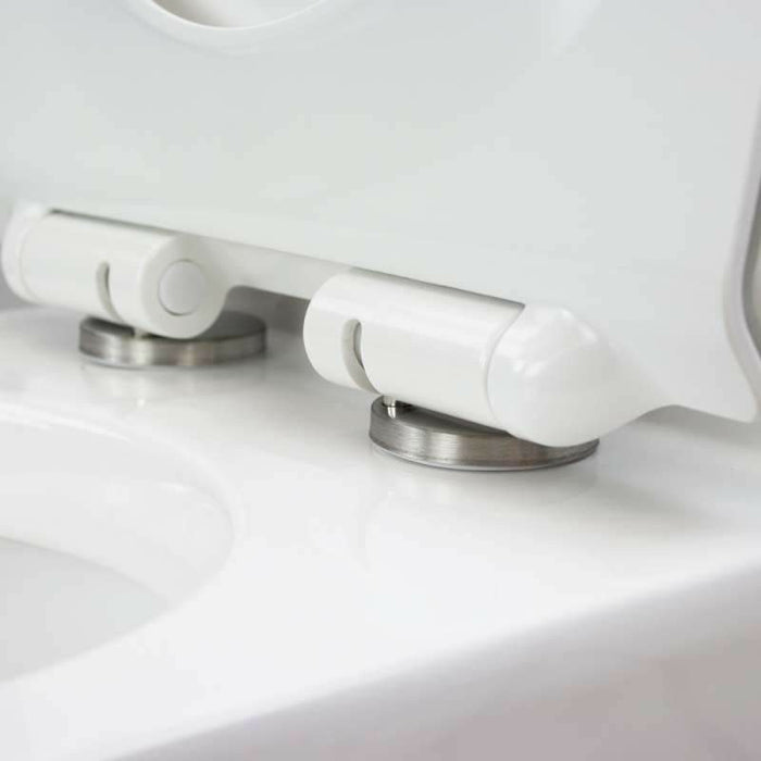 Transolid Cleveland 1-Piece Elongated Vitreous China Dual Flush 1.28/0.8 GPF Toilet With Toilet Seat in White TBTS-2415-01