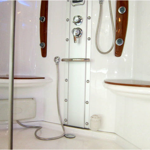 Mesa 54" x 35" x 85" Walk In Steam Shower with Clear Glass WS-803A