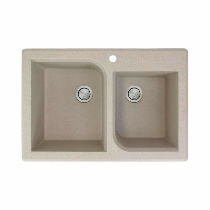 Transolid Radius Granite 33-In Drop-In Kitchen Sink Kit K-RTDO3322