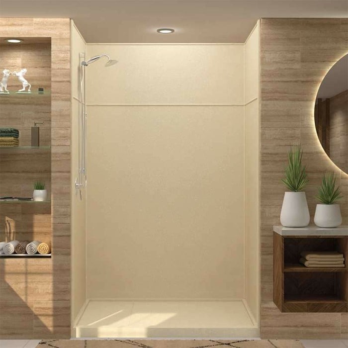 Transolid Studio Solid Surface 60-In X 96-In Alcove Shower Kit with Extension RKWFX6067