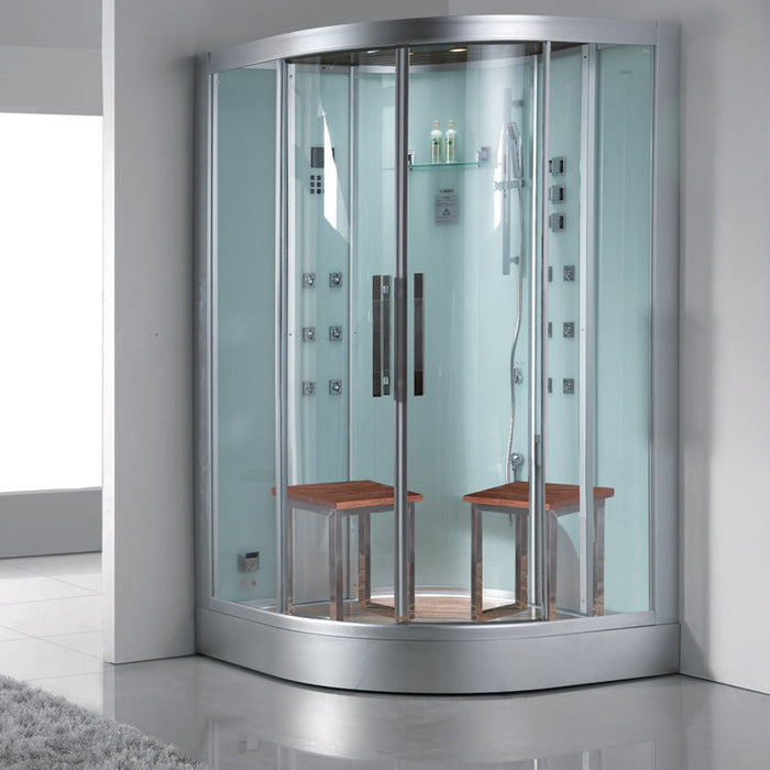 Platinum 47" x 47" x 89" Corner Steam Shower DZ962F8