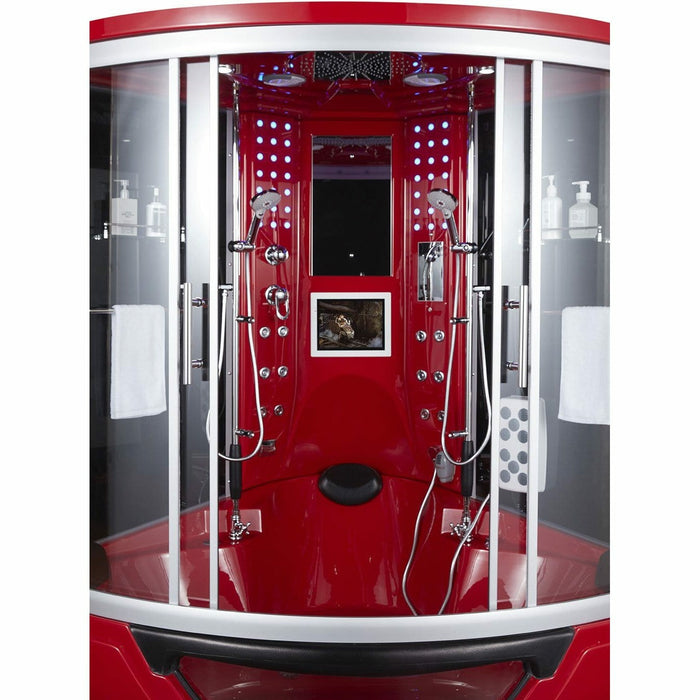 Maya Bath The Superior 64" x 64" x 88" Steam Shower - Red 104