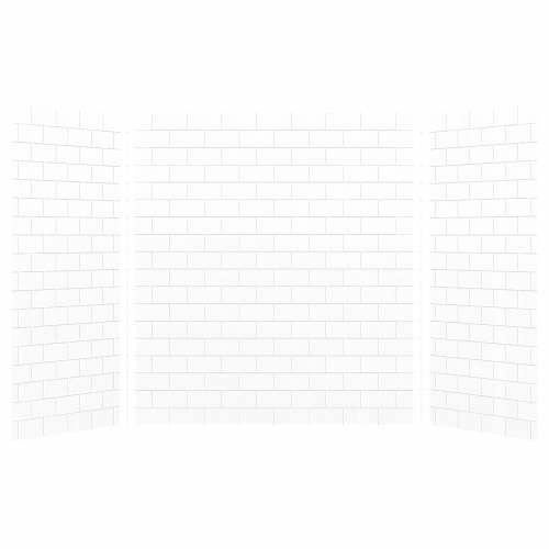 Transolid SaraMar 36-In X 60-In X 72-In Glue To Wall 3-Piece Shower Wall Kit SWK603672