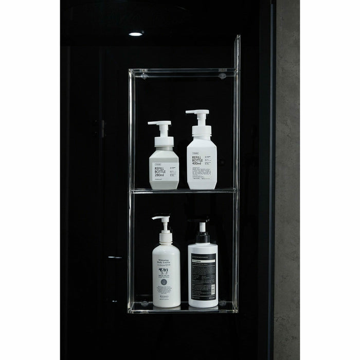 Maya Bath Platinum Arezzo 37" x 37" x 88" Steam Shower - Black 20