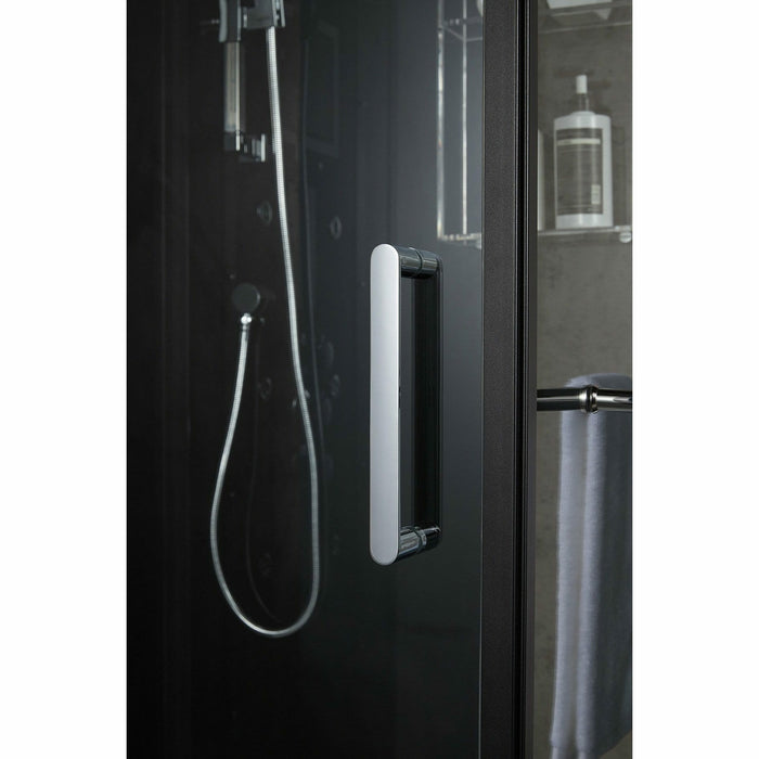 Maya Bath Platinum Arezzo 37" x 37" x 88" Steam Shower - Black 20