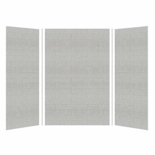 Transolid SaraMar 36-In X 48-In X 72-In Glue To Wall 3-Piece Shower Wall Kit SWK483672