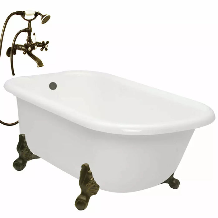 American Bath Factory 54" X 30" Clawfoot Classic Bathtub BA-C