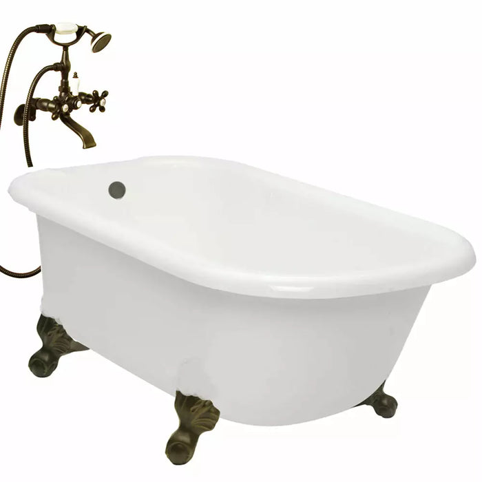 American Bath Factory 54" X 30" Clawfoot Classic Bathtub BA-C