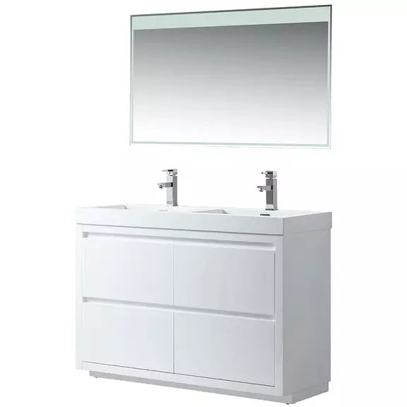 Vanity Art 48 Inch Freestanding Double Sink Bathroom Vanity VA6048DWF