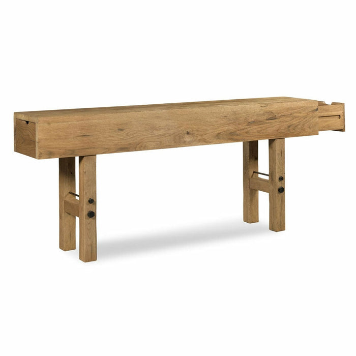 Woodbridge Furniture 83.75”W x 36.25"H Maker’s Console Table Breadboard Finish LL301-06