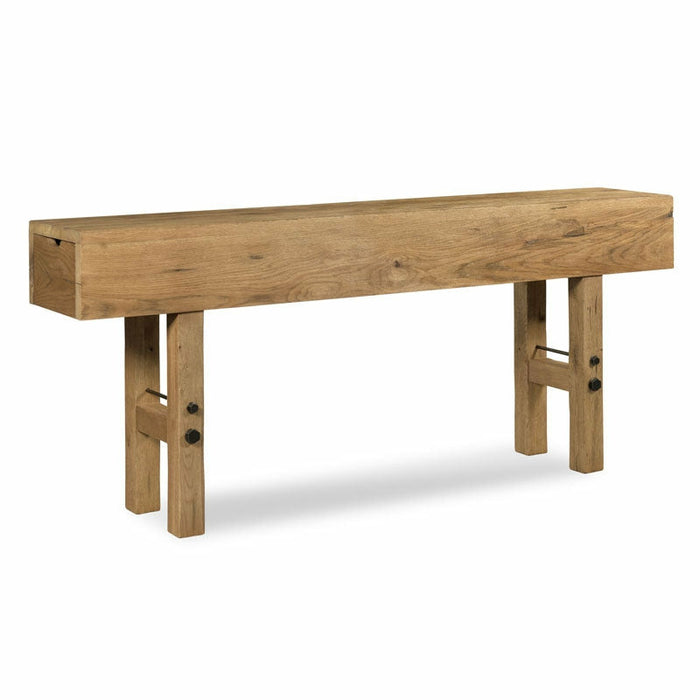 Woodbridge Furniture 83.75”W x 36.25"H Maker’s Console Table Breadboard Finish LL301-06