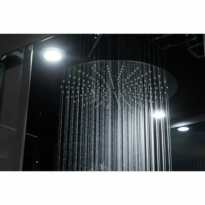 Maya Bath Platinum Lucca 47" × 33" × 88" Steam Shower - Black 20