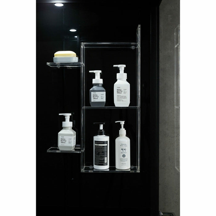 Maya Bath Platinum Lucca 47" × 33" × 88" Steam Shower - Black 20