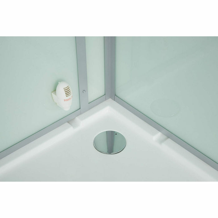 Maya Bath Platinum Lucca 47" × 33" × 88" Steam Shower - White 20