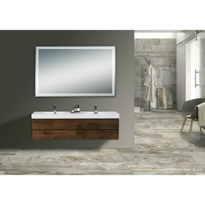 Moreno Bath Luna 47 Inch Polished Edge Back-Lit Led Mirror MOA405