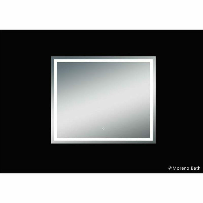 Moreno Bath Twinkle 47 Inch Polished Edge Frosted Panel Led Mirror MOA505