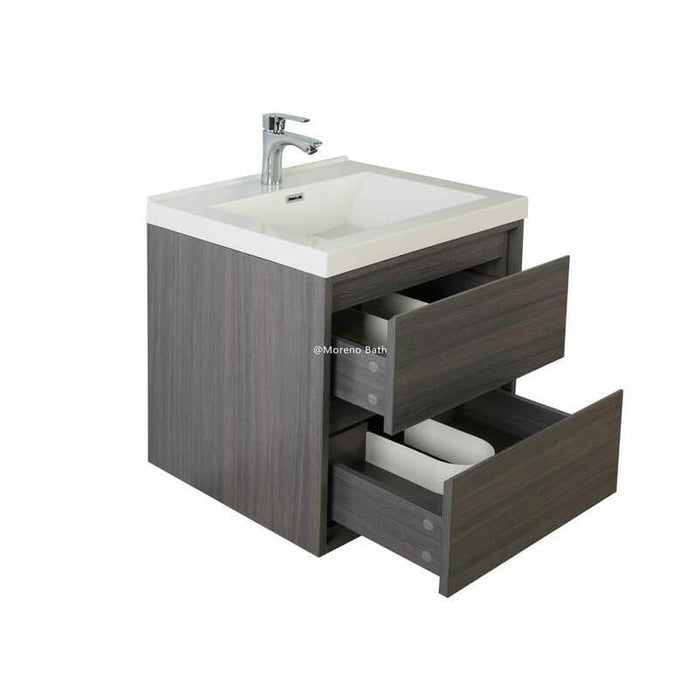 Moreno Bath Sage 24 Inch Wall Mounted Modern Vanity MOM824