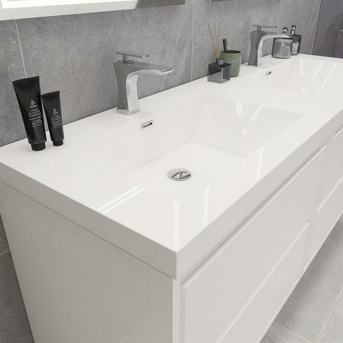 Moreno Bath Sage 60 Inch Double Sink Wall Mounted Modern Vanity MOM860DD