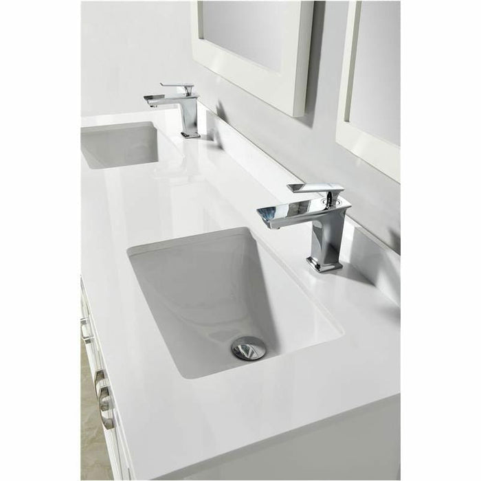 Moreno Bath Louis 70 Series 60 Inch Vanity With White Quartz Top And Double Ceramic Sink 7060D