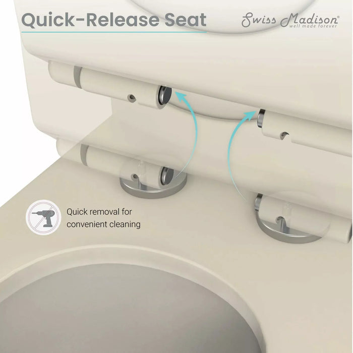 Swiss Madison Burdon One-Piece Elongated Toilet Vortex™ Dual-Flush 1.1/1.6 gpf SM-1T111