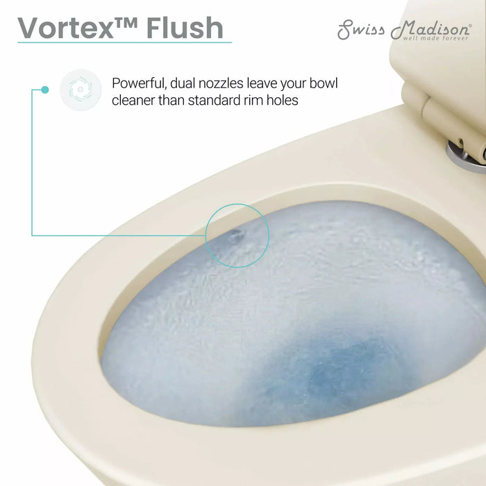 Swiss Madison Burdon One-Piece Elongated Toilet Vortex™ Dual-Flush 1.1/1.6 gpf SM-1T111