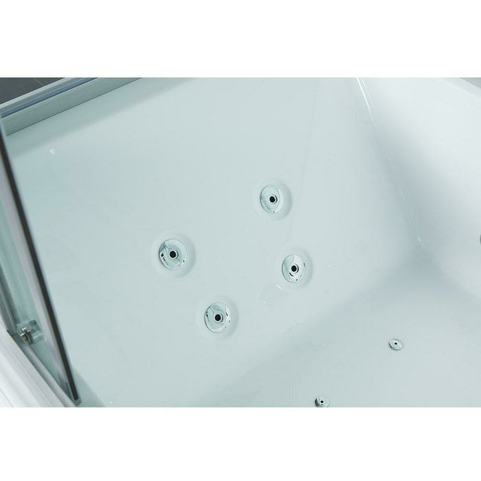 Maya Bath 71" x 38" x 88" Platinum Catania Steam Shower - White 10