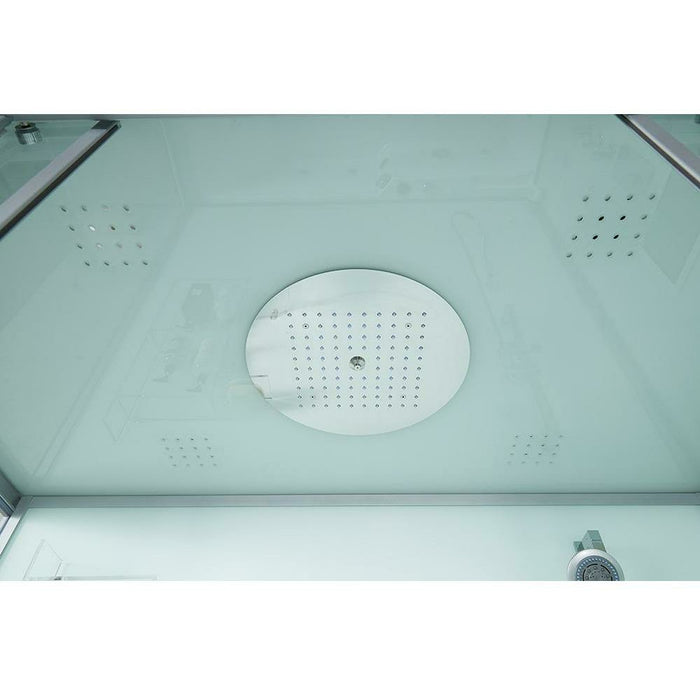 Maya Bath 71" x 38" x 88" Platinum Catania Steam Shower - White 10